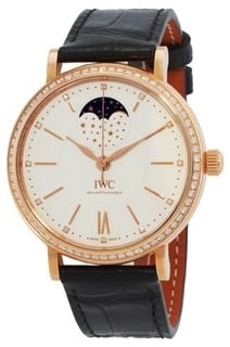 IWC Damklocka IW459009 Portofino Vit/Läder Ø37 mm
