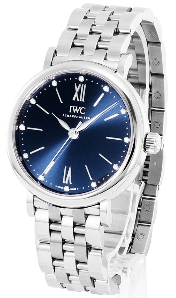 IWC Herrklocka IW357413 Portofino Blå/Stål Ø34 mm