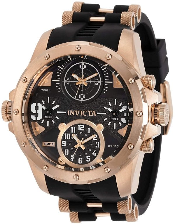 Invicta Herrklocka 31142 Coalition Forces Svart/Roséguldstonat stål