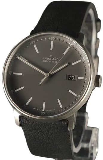 Junghans Herrklocka 27/2001.00 Titan Grå/Läder Ø40 mm