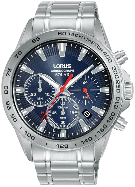 Lorus Herrklocka RZ503AX9 Solar Blå/Stål Ø43.8 mm