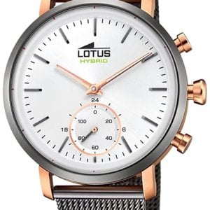 Lotus Herrklocka 18805/1 Connected Vit/Stål Ø43 mm