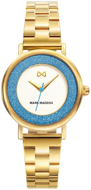 Mark Maddox Damklocka MM7107-00 Classic Gulguldtonat stål Ø30 mm