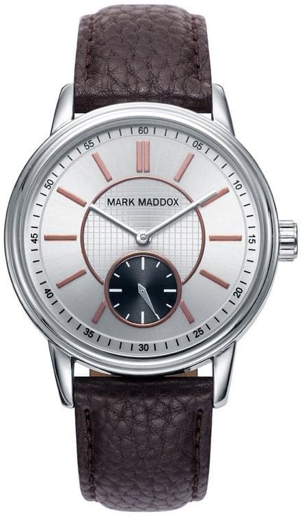 Mark Maddox Herrklocka HC0011-47 Classic Silverfärgad/Läder Ø42 mm