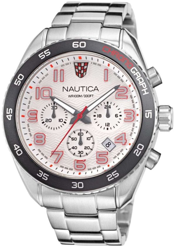 Nautica Herrklocka NAPKBS226 Key Biscayne Silverfärgad/Stål Ø46 mm