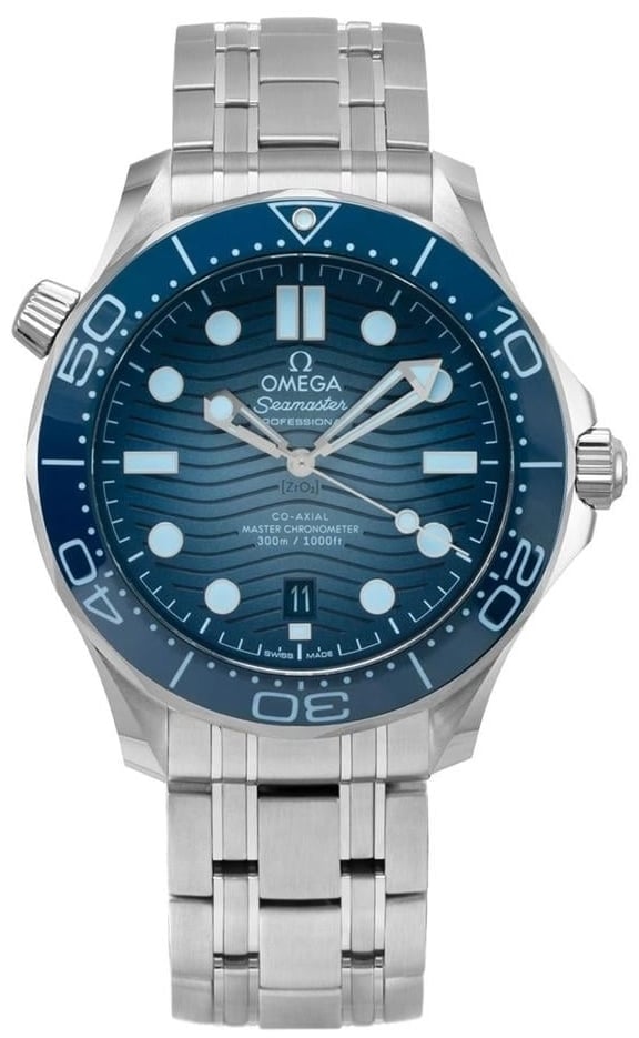 Omega Herrklocka 210.30.42.20.03.003 Seamaster Diver 300m Blå/Stål