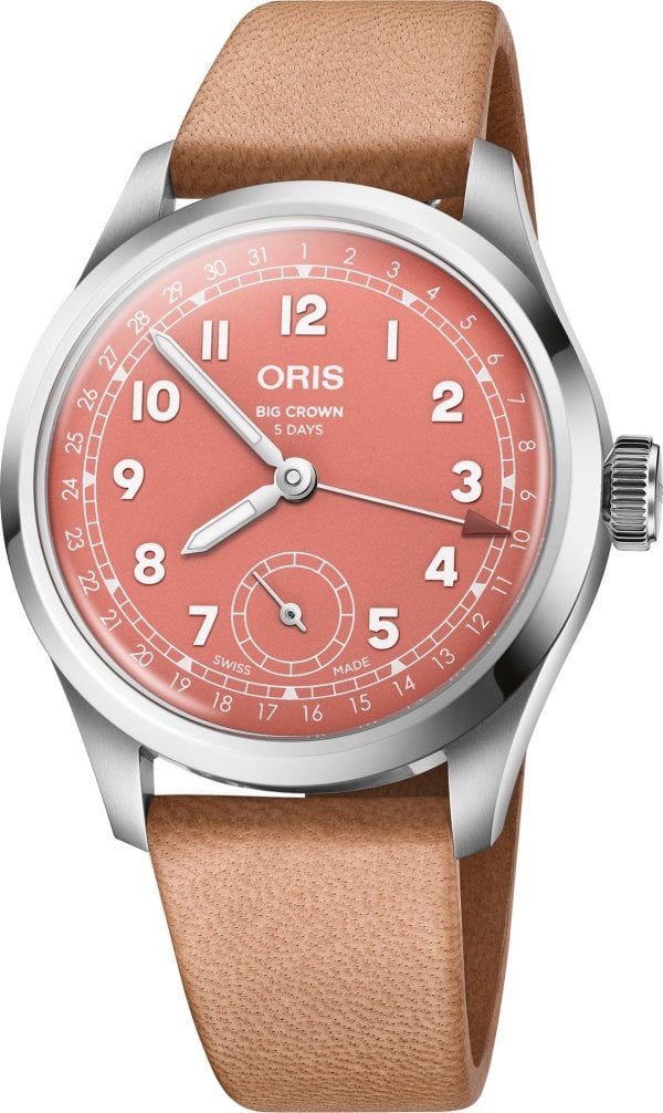 Oris Herrklocka 01 403 7799 4068-07 6 20 11FC Big Crown Röd/Läder