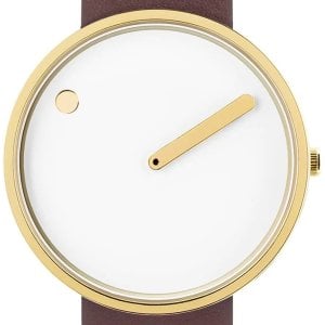PICTO 43321-6420G Vit/Läder Ø40 mm