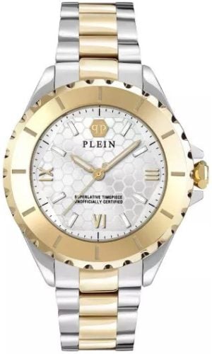Philipp Plein Damklocka PWPOA0424 Heaven Silverfärgad/Gulguldtonat