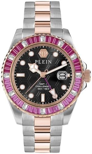 Philipp Plein Herrklocka PWPZA0424 Challenger Svart/Roséguldstonat