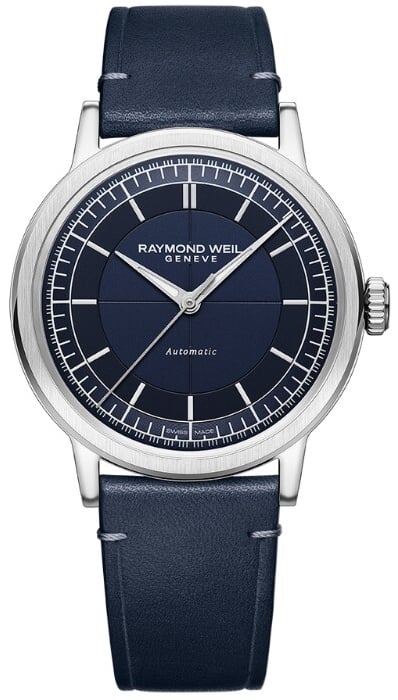 Raymond Weil Herrklocka 2925-STC-50001 Millesime Blå/Läder Ø39.5 mm