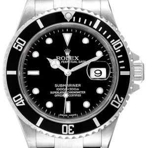 Rolex Herrklocka 16610A Submariner Svart/Stål Ø40 mm