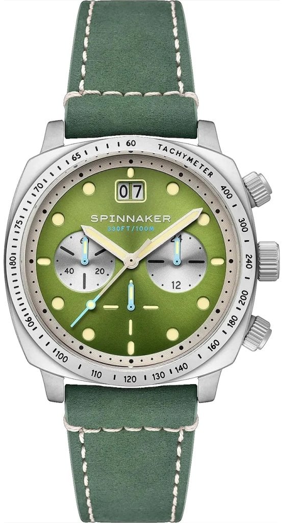 Spinnaker Herrklocka SP-5068-06 Hull Grön/Läder Ø42 mm