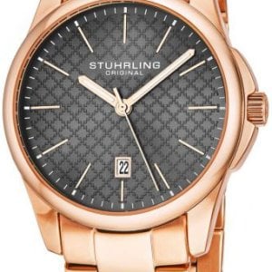 Stührling Original Herrklocka 3970.5 Symphony Grå/Roséguldstonat