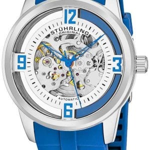 Stührling Original Herrklocka 877C.01 Winchester Vit/Gummi Ø42 mm