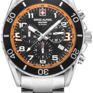 Swiss Alpine Military Herrklocka 7029.9139 Raptor Svart/Stål Ø42 mm