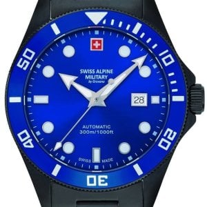 Swiss Alpine Military Herrklocka 7095.2175 Deep Sea Diver Blå/Stål