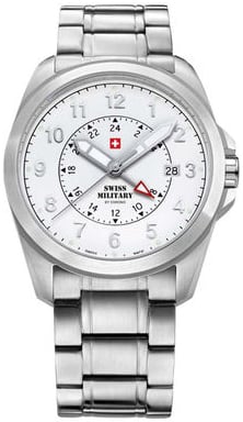 Swiss Military by Chrono Herrklocka 29000.02 Vit/Stål Ø40 mm