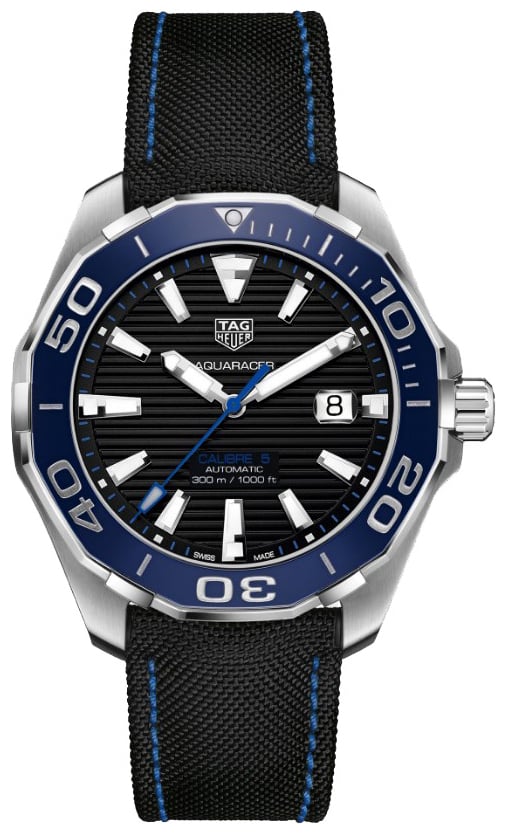 TAG Heuer Herrklocka WAY201C.FC6395 Aquaracer Svart/Gummi Ø43 mm