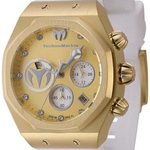Technomarine Damklocka TM-523008 Reef Sun Guld/Gummi Ø40 mm