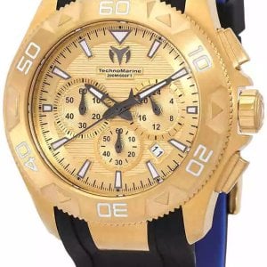 Technomarine Herrklocka TM-622003 Uf6 Guld/Gummi Ø48 mm