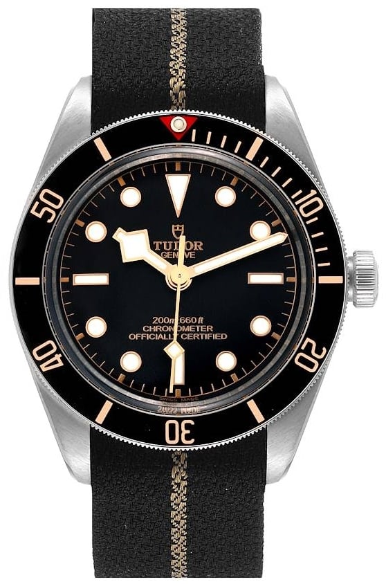 Tudor Herrklocka M79030N-0003 Heritage Svart/Textil Ø39 mm