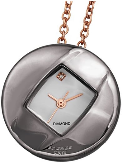 Akribos XXIV Damklocka AK1053GN Diamond Vit/Stål Ø28 mm