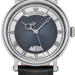 alexander herrklocka a153-04 classic blå/läder ø43 mm