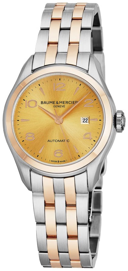 Baume & Mercier Damklocka M0A10351 Clifton Guld/Roséguldstonat