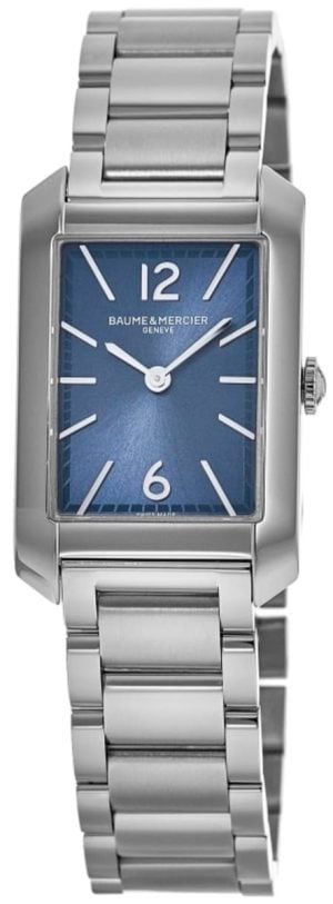 Baume & Mercier Damklocka M0A10476 Hampton Blå/Stål 35x22 mm