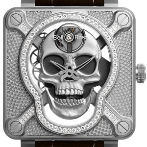 Bell & Ross Herrklocka BR01-SKULL-SK-LGD BR 01 Laughing Skull