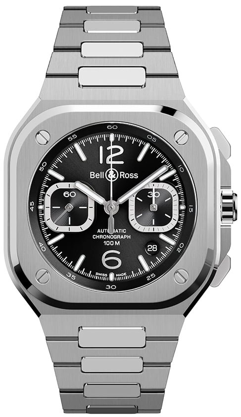 Bell & Ross Herrklocka BR05C-BLC-ST/SST BR 05 Chrono Svart/Stål