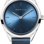 bering damklocka 17031-307 blå/stål ø31 mm