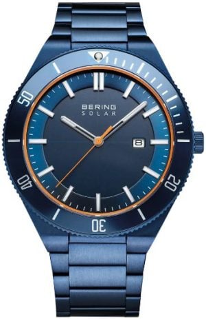 Bering Herrklocka 14443-797 Solar Blå/Stål Ø43 mm