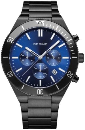 Bering Herrklocka 15043-727 Classic Blå/Stål Ø43 mm