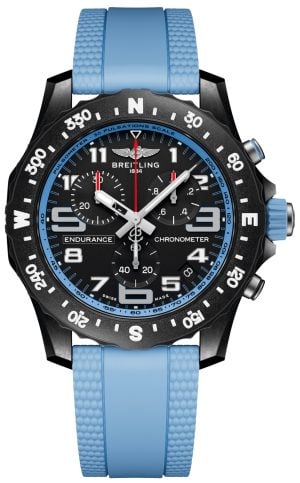 Breitling Herrklocka X82310281B1S2 Professional Endurance Svart/Gummi
