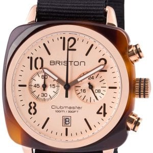 Briston 14140-PRA-T-6-NB Clubmaster Roséguldstonad/Textil