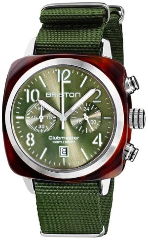 Briston 19140-SA-T-26-NOL Clubmaster Grön/Textil