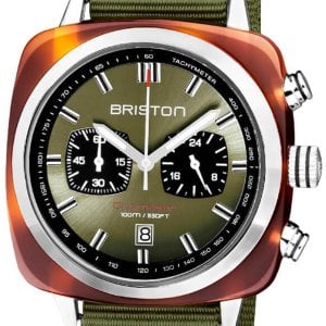 Briston Herrklocka 20142.SA.TS.26.NOL Sport Grön/Textil