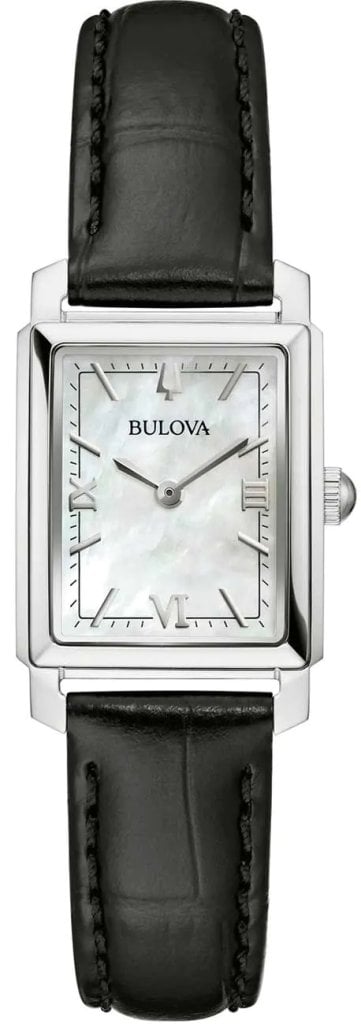 Bulova Damklocka 96L330 Sutton Vit/Läder Ø21 mm