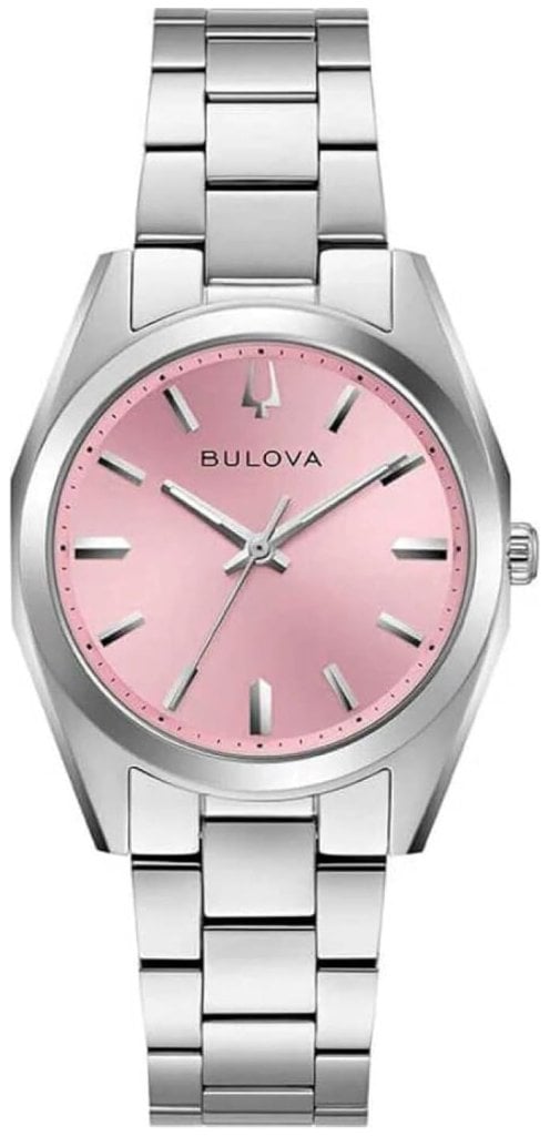 Bulova Damklocka 96L348 Surveyor Rosa/Stål Ø31 mm