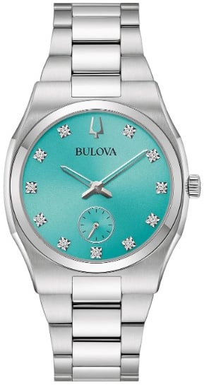 Bulova Damklocka 96P243 Surveyor Blå/Stål Ø34 mm