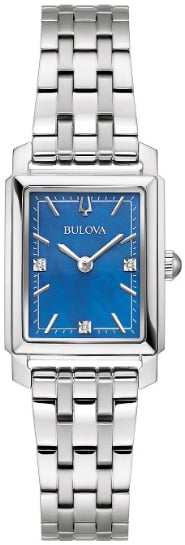 Bulova Damklocka 96P245 Sutton Blå/Stål