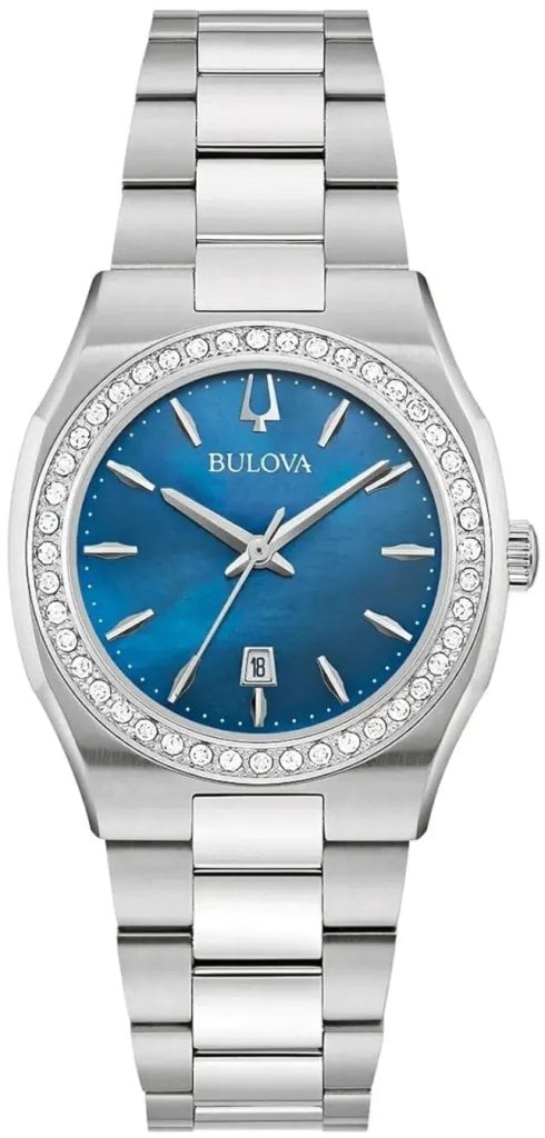 Bulova Damklocka 96R247 Surveyor Blå/Stål Ø31 mm