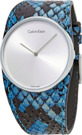 Calvin Klein CK Damklocka K5V231V6 Spellbound Silverfärgad/Läder