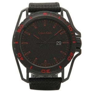 Calvin Klein CK Herrklocka K5Y31ZB1 Earth Svart/Läder Ø44 mm