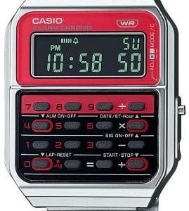 Casio CA-500WE-4BEF Vintage Stål Ø34.4 mm