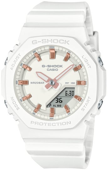 Casio Damklocka GMA-P2100M-7AER G-Shock Vit/Gummi Ø40.2 mm
