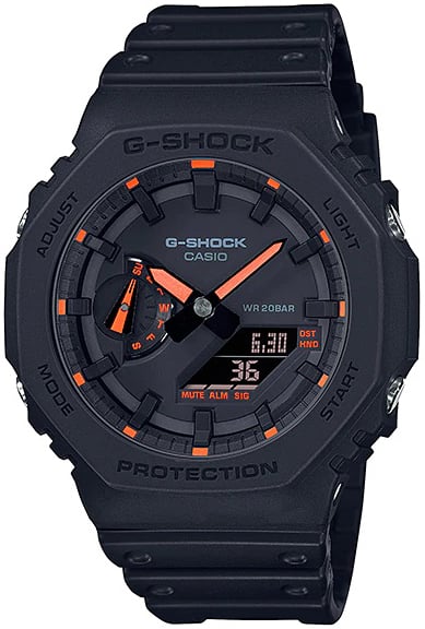 Casio herrklocka ga-2100-1a4er g-shock svart/resinplast ø45. 4 mm casio herrklocka ga-2100-1a4er g-shock svart/resinplast ø45.4 mm