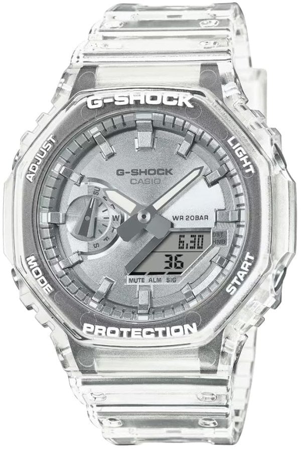 Casio Herrklocka GA-2100BM-7A8ER G-Shock Silverfärgad/Resinplast